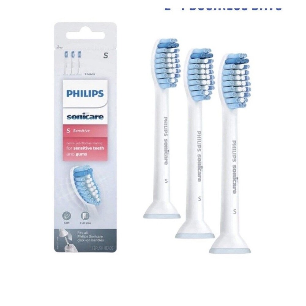 Philips Sonicare HX6053/64  Sensitive Brush Heads 3 Count (Pack of 1) NEW SEALED